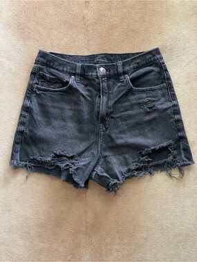 Black Denim Shorts